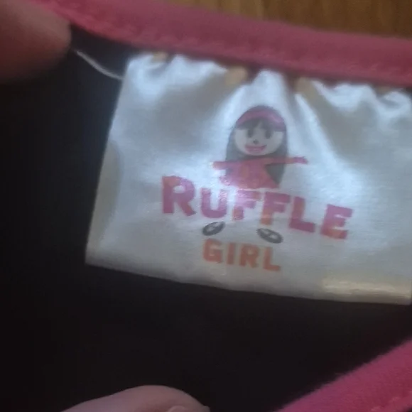 Pink and Black Long Sleeve Kids Tee - Picture 3 of 5